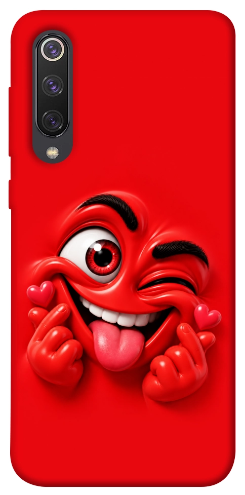 Чохол Червоний-сердцеїд для Xiaomi Mi 9 SE