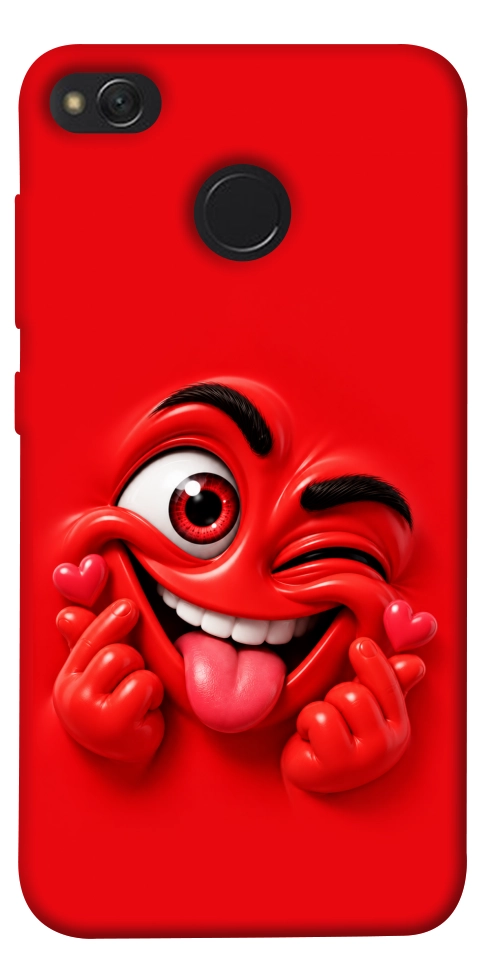 Чохол Червоний-сердцеїд для Xiaomi Redmi 4X