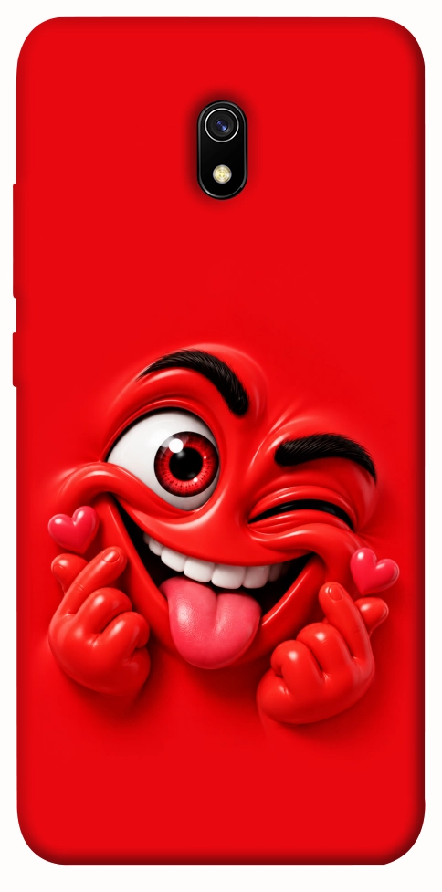 Чохол Червоний-сердцеїд для Xiaomi Redmi 8a