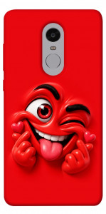 Чехол Червоний-сердцеїд для Xiaomi Redmi Note 4X