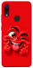 Чохол Червоний-сердцеїд для Xiaomi Redmi Note 7