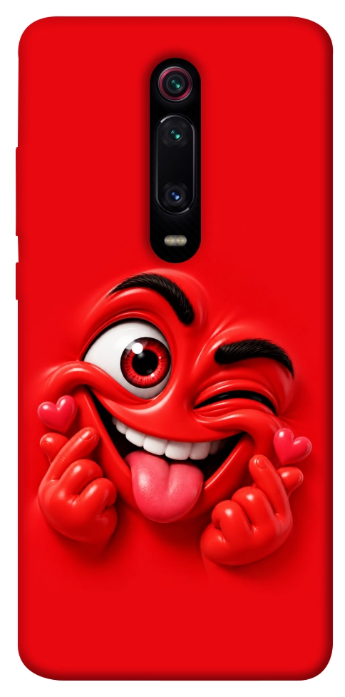 Чохол Червоний-сердцеїд для Xiaomi Redmi K20 Pro