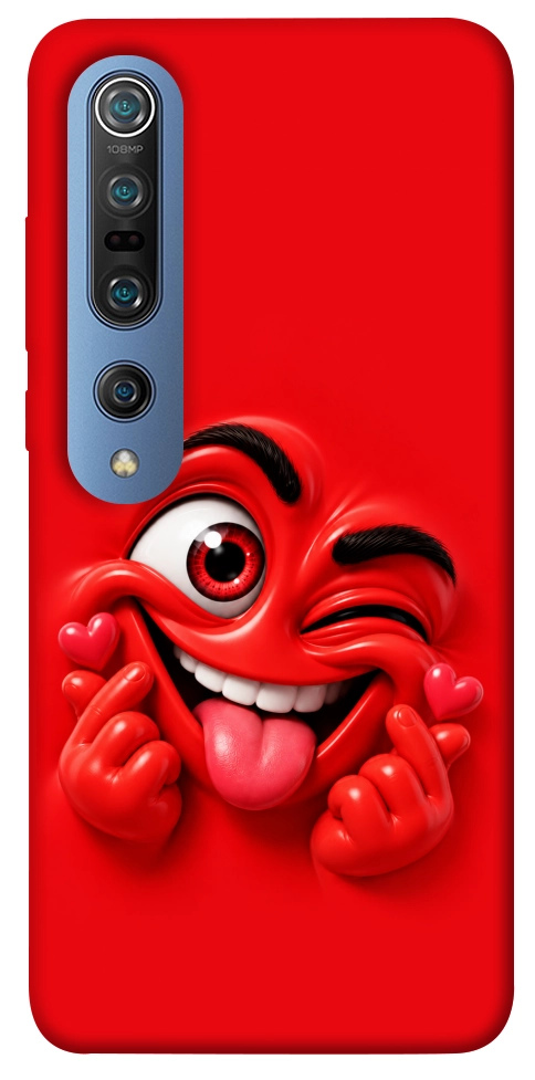 Чохол Червоний-сердцеїд для Xiaomi Mi 10