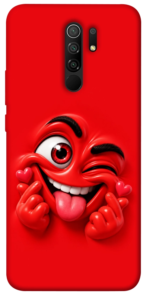Чехол Червоний-сердцеїд для Xiaomi Redmi 9