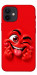Чохол Червоний-сердцеїд для iPhone 12 mini