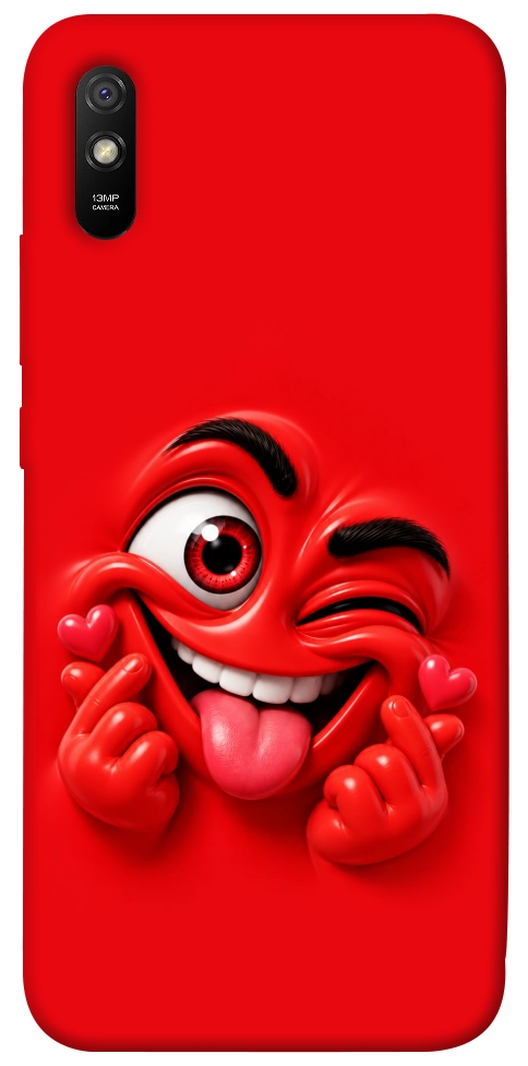 Чохол Червоний-сердцеїд для Xiaomi Redmi 9A
