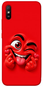 Чохол Червоний-сердцеїд для Xiaomi Redmi 9A