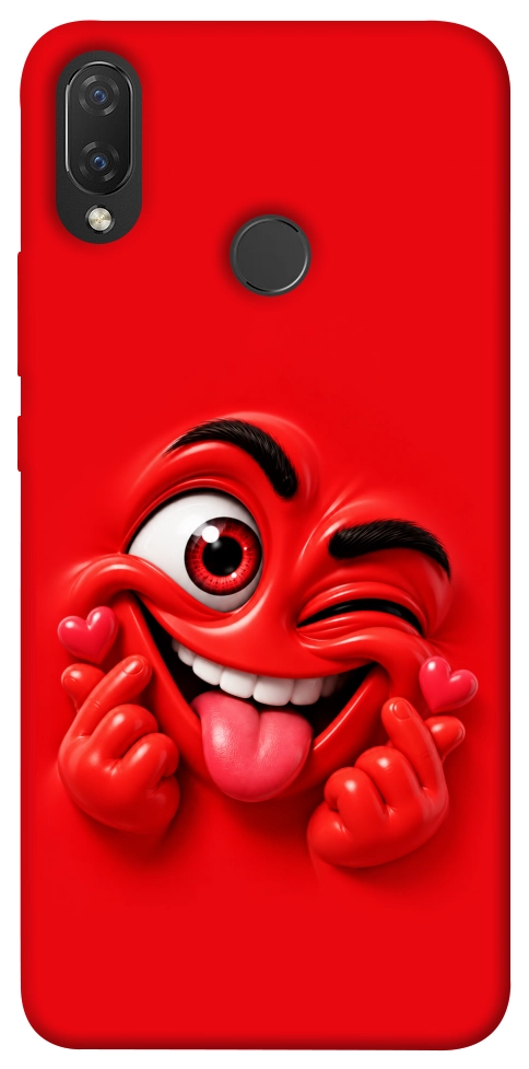 Чохол Червоний-сердцеїд для Huawei Nova 3i