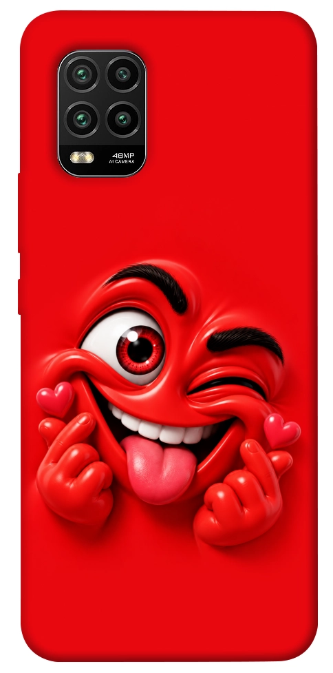 Чохол Червоний-сердцеїд для Xiaomi Mi 10 Lite