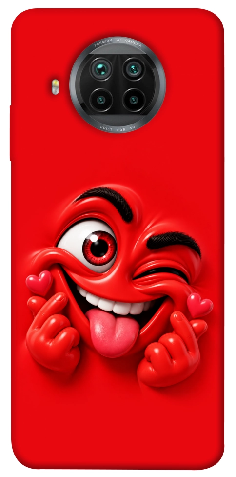 Чохол Червоний-сердцеїд для Xiaomi Mi 10T Lite
