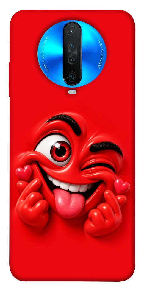Чохол Червоний-сердцеїд для Xiaomi Redmi K30