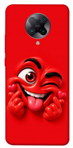 Чохол Червоний-сердцеїд для Xiaomi Poco F2 Pro