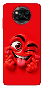 Чохол Червоний-сердцеїд для Xiaomi Poco X3 Pro