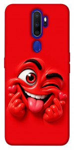 Чохол Червоний-сердцеїд для Oppo A5 (2020)