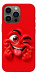 Чохол Червоний-сердцеїд для iPhone 13 Pro