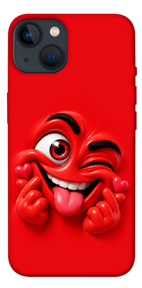 Чехол Червоний-сердцеїд для iPhone 13