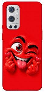 Чохол Червоний-сердцеїд для Oneplus 9 pro