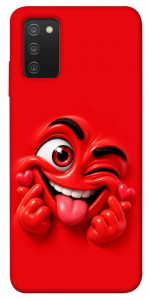 Чехол Червоний-сердцеїд для Galaxy A03s