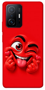 Чехол Червоний-сердцеїд для Xiaomi 11T