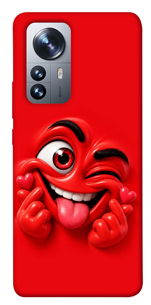Чохол Червоний-сердцеїд для Xiaomi 12