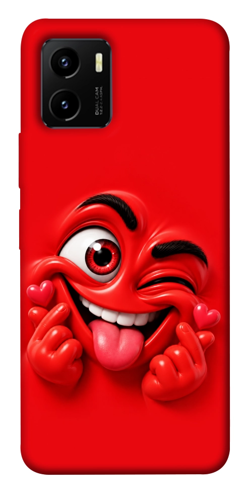 Чехол Червоний-сердцеїд для Vivo Y15s