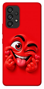 Чехол Червоний-сердцеїд для Galaxy A53