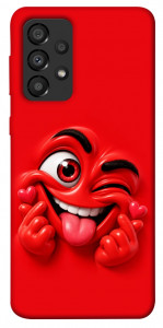 Чохол Червоний-сердцеїд для Galaxy A33 5G