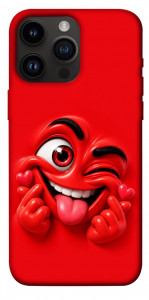 Чехол Червоний-сердцеїд для iPhone 14 Pro Max