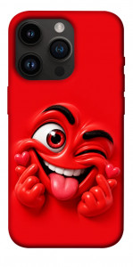 Чехол Червоний-сердцеїд для iPhone 14 Pro