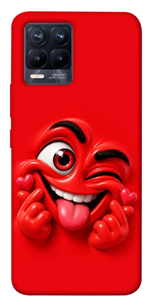 Чехол Червоний-сердцеїд для Realme 8 Pro