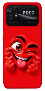 Чохол Червоний-сердцеїд для Xiaomi Poco C40