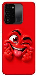 Чохол Червоний-сердцеїд для TECNO Spark Go 2022 (KG5m)