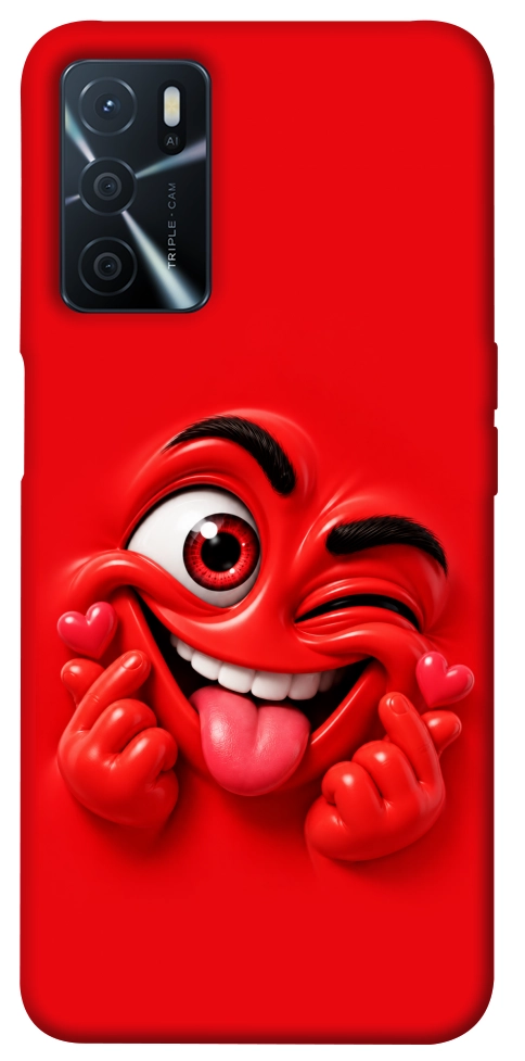 Чехол Червоний-сердцеїд для Oppo A54s