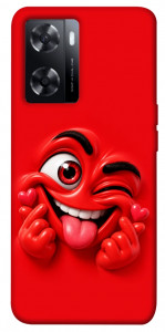 Чехол Червоний-сердцеїд для Oppo A57s