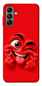 Чохол Червоний-сердцеїд для Galaxy A04s