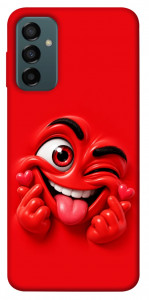 Чехол Червоний-сердцеїд для Galaxy M13 4G