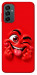 Чехол Червоний-сердцеїд для Galaxy M13 4G