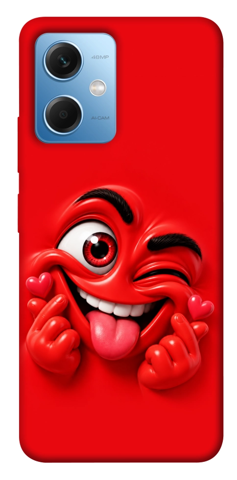 Чехол Червоний-сердцеїд для Xiaomi Redmi Note 12 5G