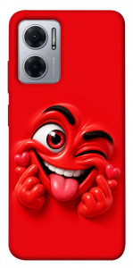 Чехол Червоний-сердцеїд для Xiaomi Redmi Note 11E