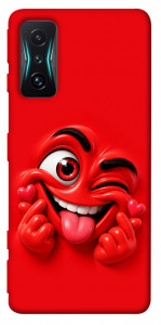 Чохол Червоний-сердцеїд для Xiaomi Redmi K50 Gaming