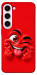 Чохол Червоний-сердцеїд для Galaxy S23+