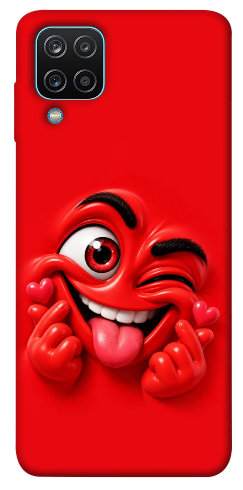 Чехол Червоний-сердцеїд для Galaxy M12
