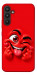 Чохол Червоний-сердцеїд для Galaxy A34 5G