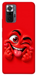 Чохол Червоний-сердцеїд для Xiaomi Redmi Note 10 Pro Max