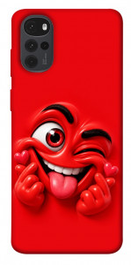 Чохол Червоний-сердцеїд для Motorola Moto G22