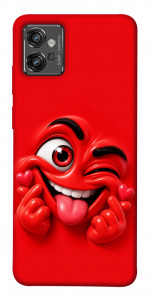 Чохол Червоний-сердцеїд для Motorola Moto G32
