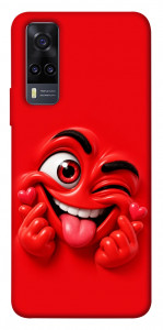 Чохол Червоний-сердцеїд для Vivo Y31