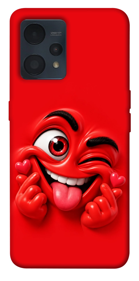 Чехол Червоний-сердцеїд для Realme 9 Pro+