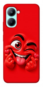 Чехол Червоний-сердцеїд для Realme C33
