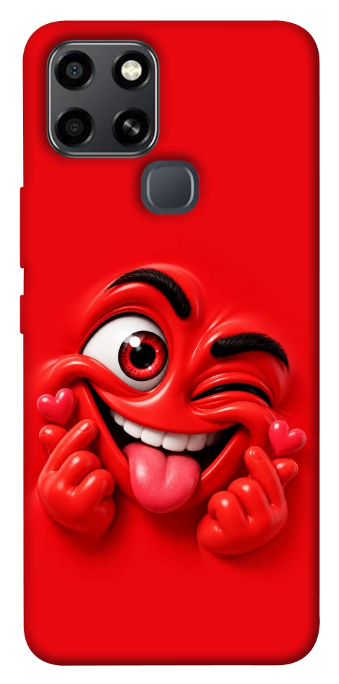 Чехол Червоний-сердцеїд для Infinix Smart 6